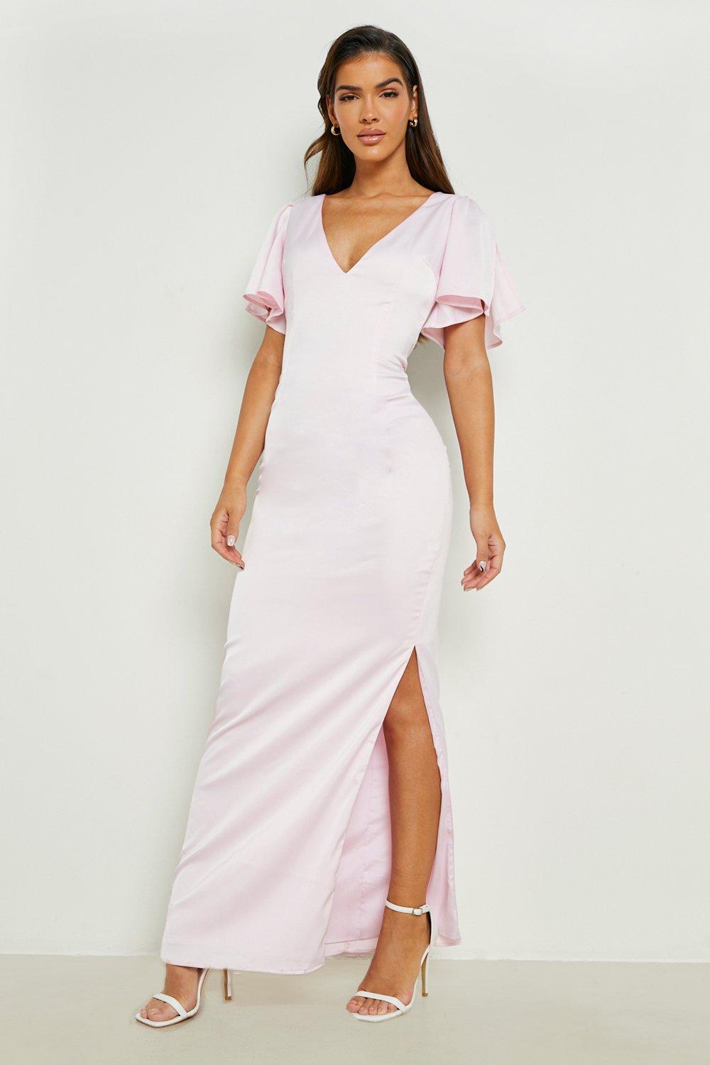 Boohoo dusty deals pink dress